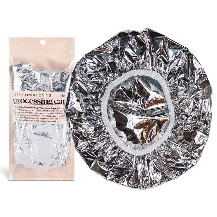 Kitsch Pro Reusable Processing Cap for Hair, Deep Conditioning Cap, Coloring Cap for Hair, Silver Foil Cap