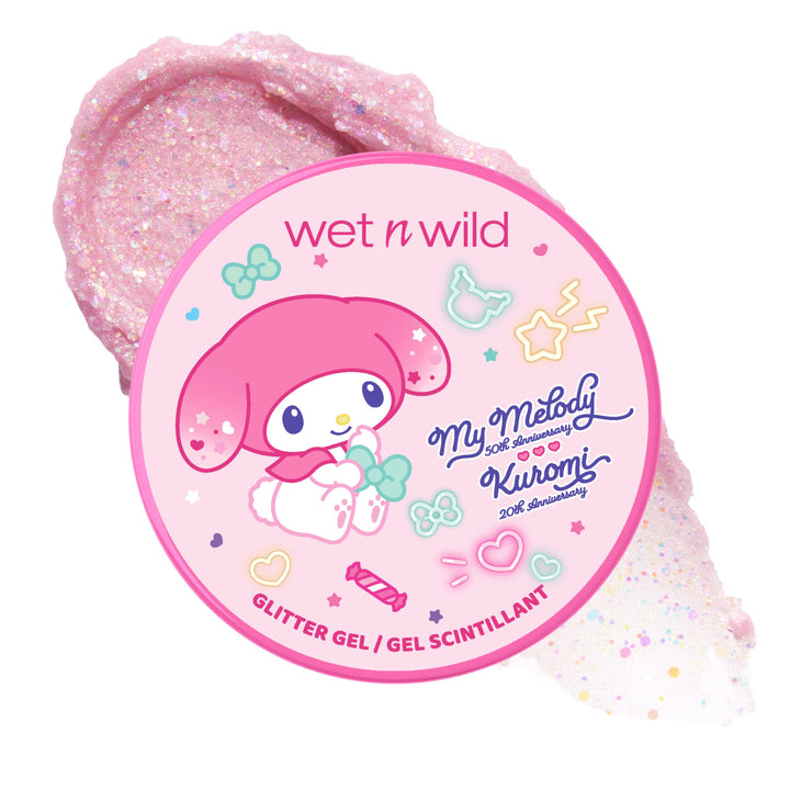 wet n wild My Melody and Kuromi Glitter Gel - Sweetheart