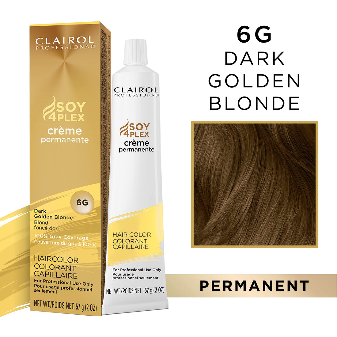 Clairol Professional Permanent CrÃƒ¨me, 6g Dark Gold Blonde, 2 oz.