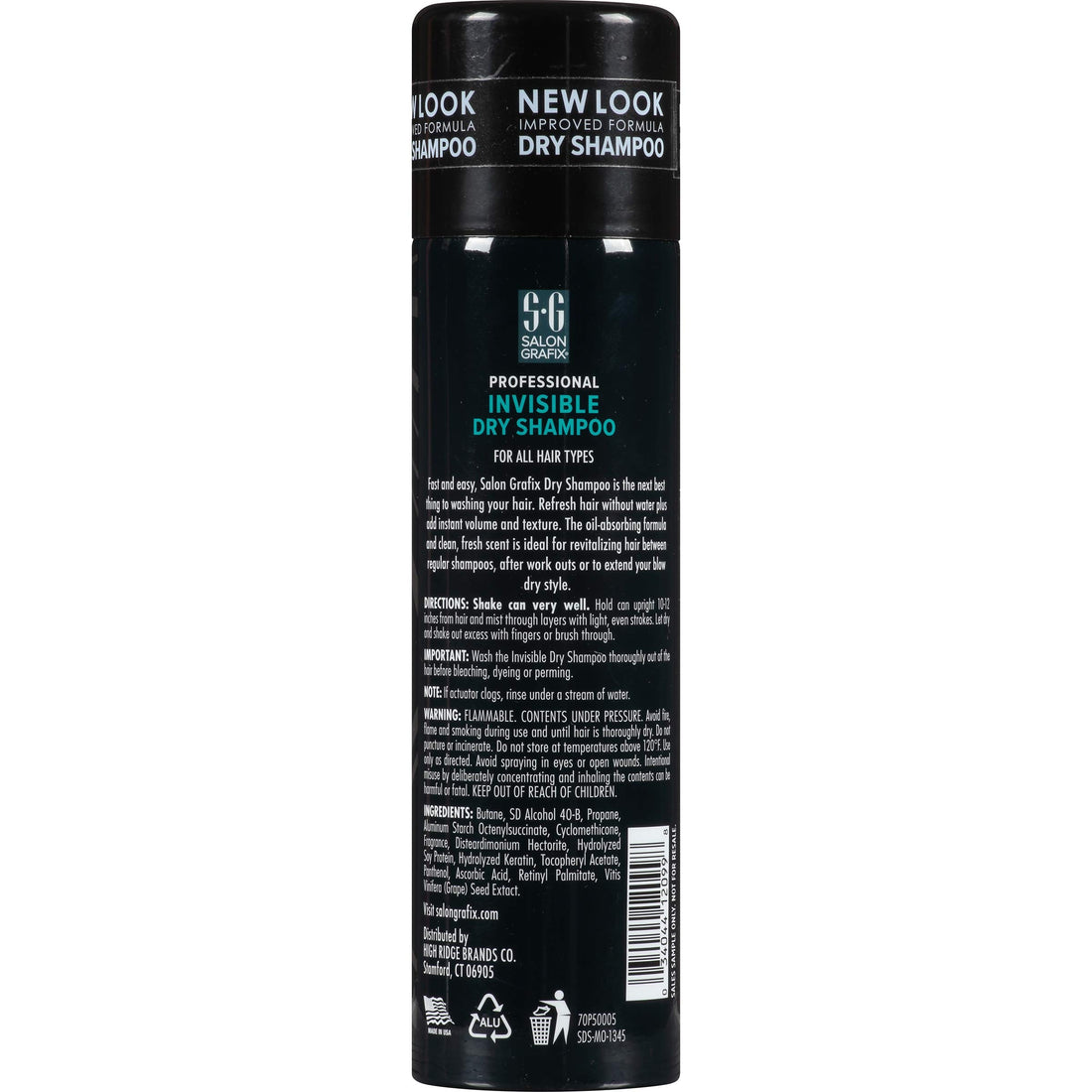 Salon Grafix Professional Invisible Dry Spray Shampoo Salon Grafix Professional Invisible Dry Spray Shampoo, Pack of 3 x 5.6 Oz.