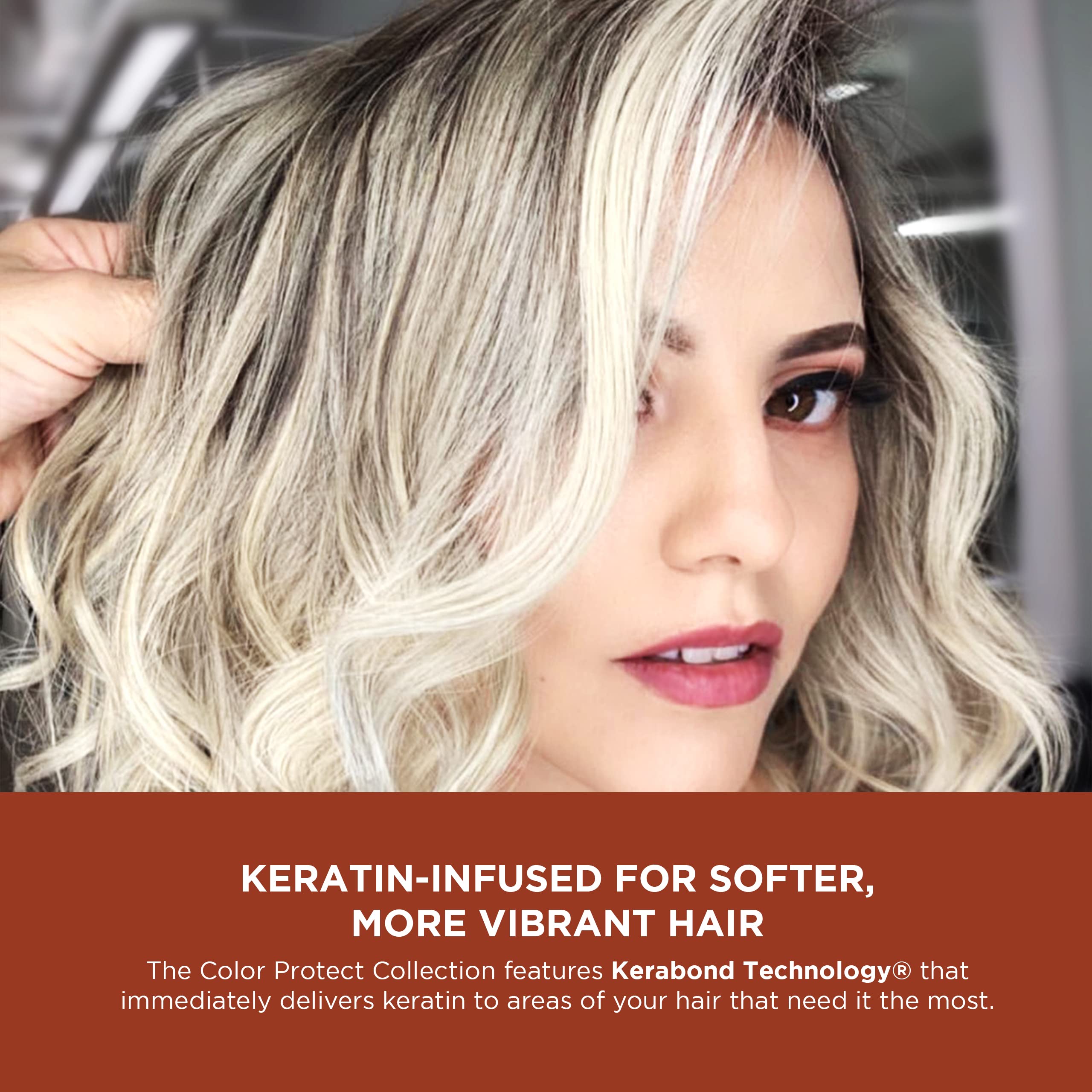 KERATHERAPY Keratin Infused Color Protect Shampoo, 10.1 fl. oz., 300 ml - Gluten Free Color Protecting Shampoo for Color Treated Hair with Kerabond Technology, Red Raspberry Oil, Omega 3 & 6