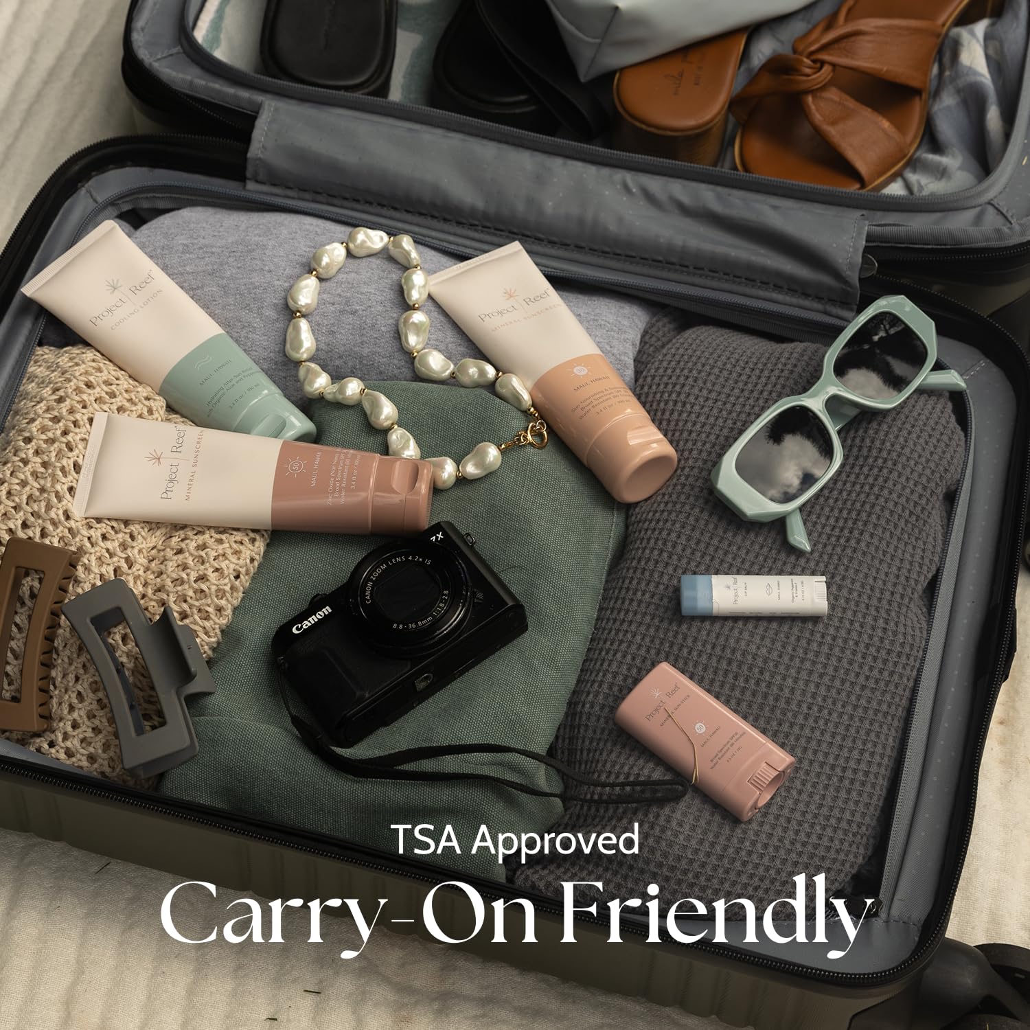 Project Reef SPF 50 Sheer Mineral Sunscreen Stick - Vegan, Reef Safe, Non-Nano Zinc, Face Sunblock Stick, No White Residue, Ideal for Travel & Kids