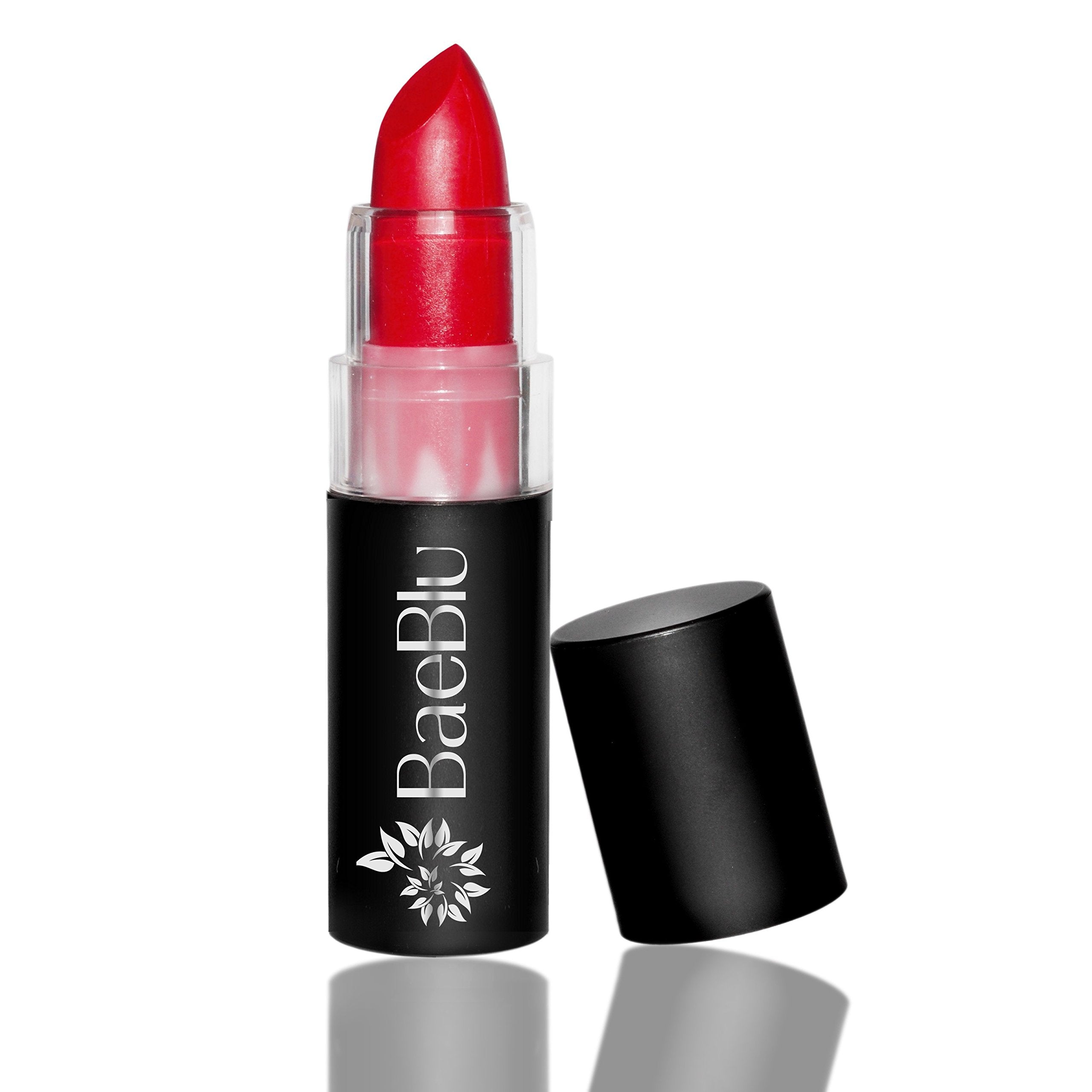 Red Wine : Best Organic 100% Natural Non-GMO Vegan Hydrating Antioxidant-Rich Lipstick, Made in USA, by BaeBlu, Red Wine