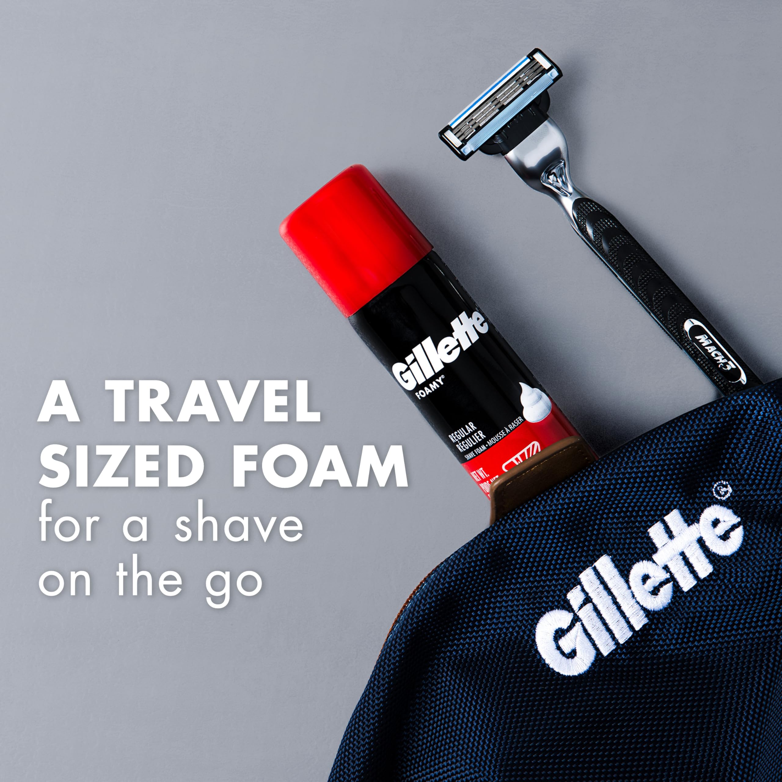 Gillette Foamy Regular Shaving Foam, 2 oz