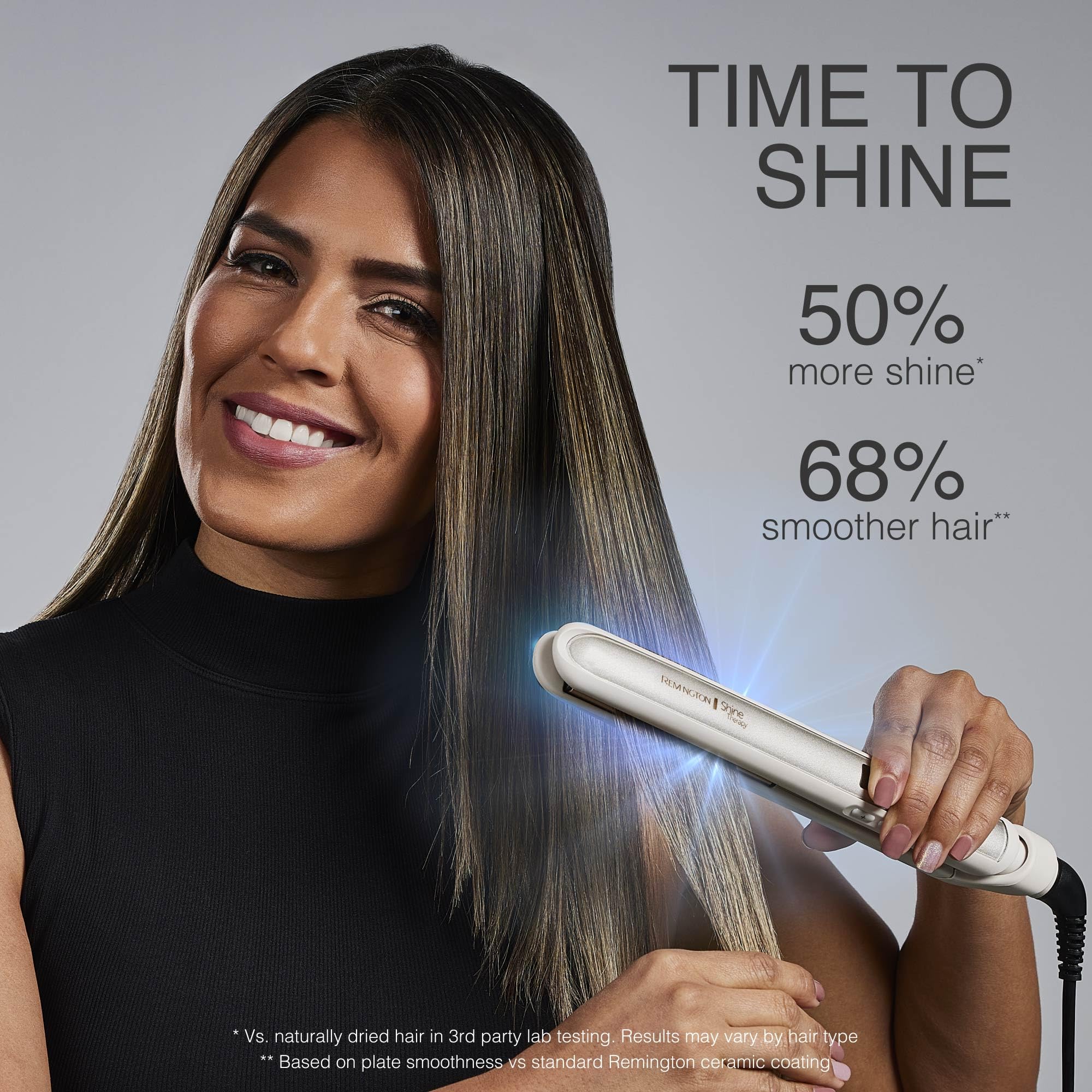 Remington Shine Therapy 1 inch Hair Straightener Iron, Flat Iron Infused with Argan Oil & Keratin, Professional Ceramic Flat Iron for Less Frizz, Shines and Smooth, Styling Tools