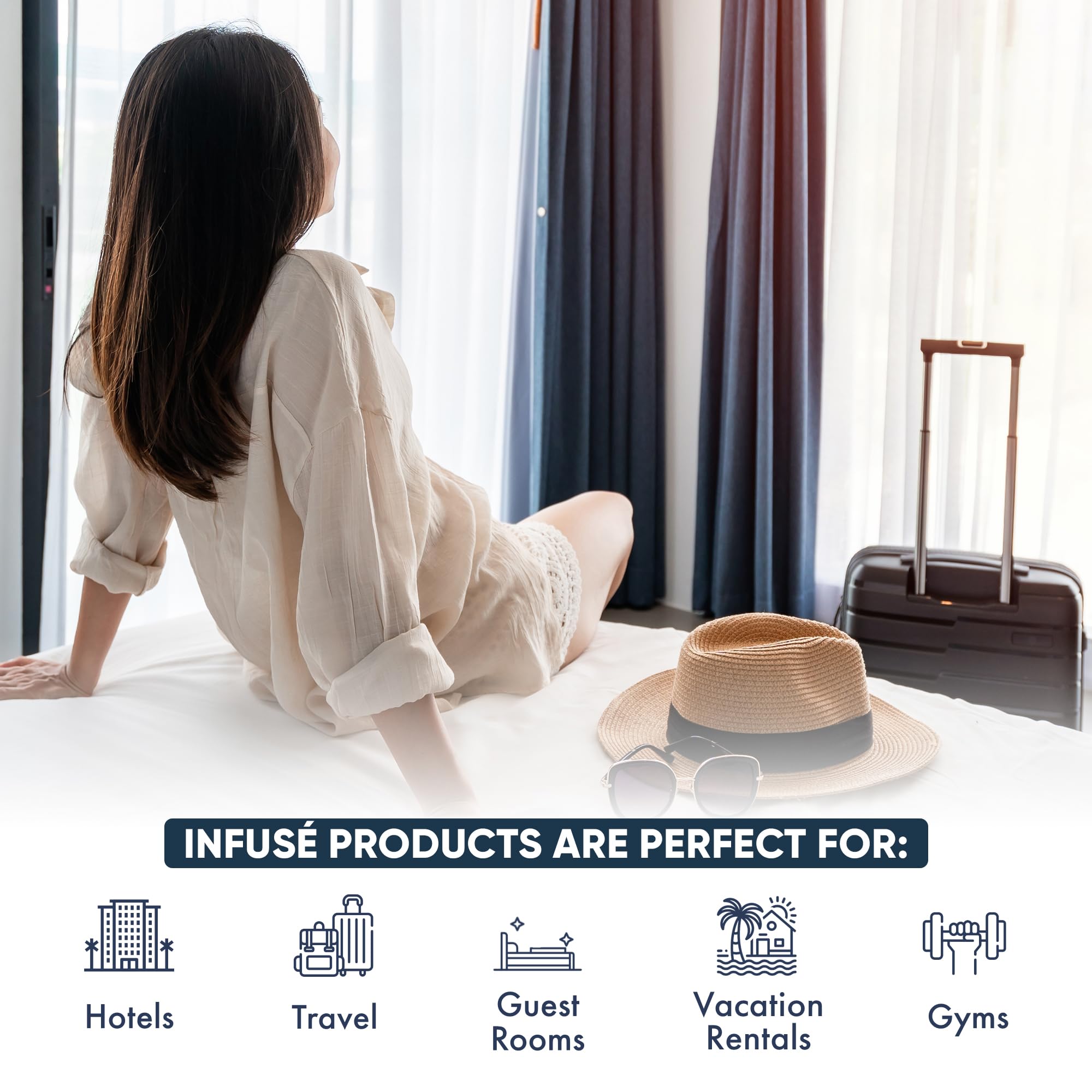 Terra Pure Infuse Lavender Mint Hotel Conditioner | 1 Gallon | For Hospitality & Vacation Rentals to Refill Dispensers | (4 Gallons)