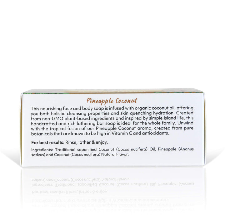 Coco Fiji, Coconut Oil Infused Soap, Pineapple Coconut 7oz (3pk)
