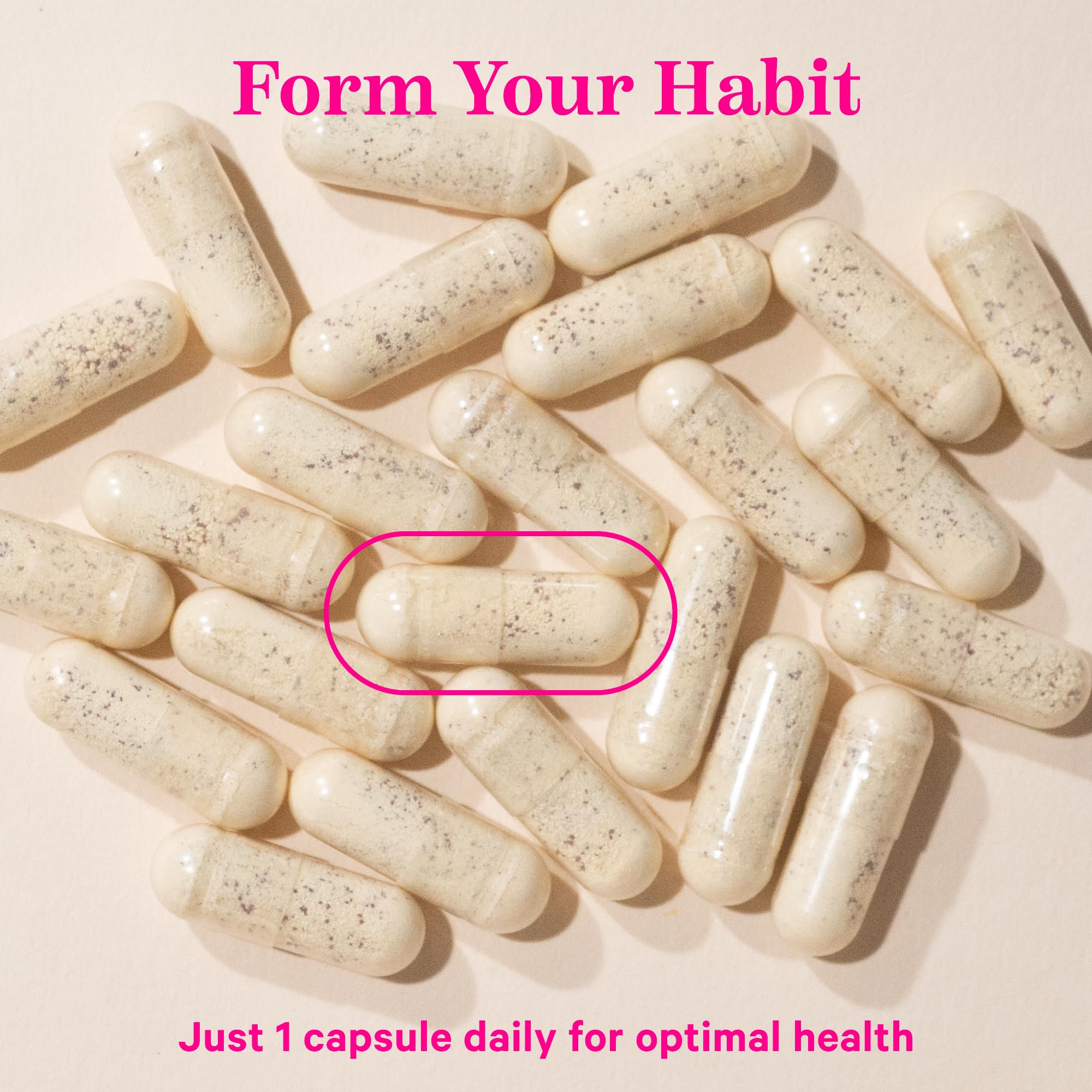 Pink Stork Women's Multivitamin - 19 Vitamins & Nutrients for Hair, Skin, & Nails, Bone Health, Energy, Immune Support - Iron, Zinc, B6, B12 & More - 30 Capsules (Packaging May Vary)