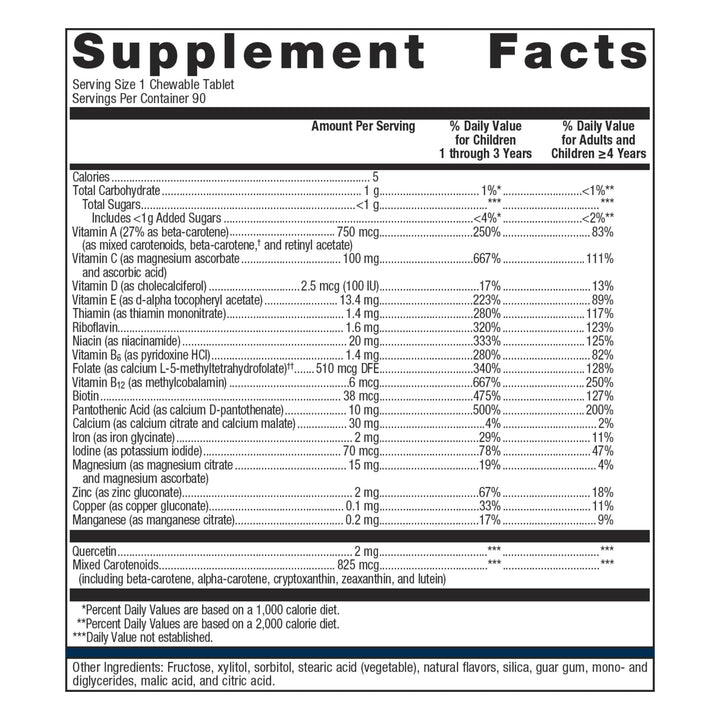 Metagenics Multigenics Chewable - Optimum Multiple Vitamin/Mineral Formula Orange-Flavored Chewable - 90 Servings