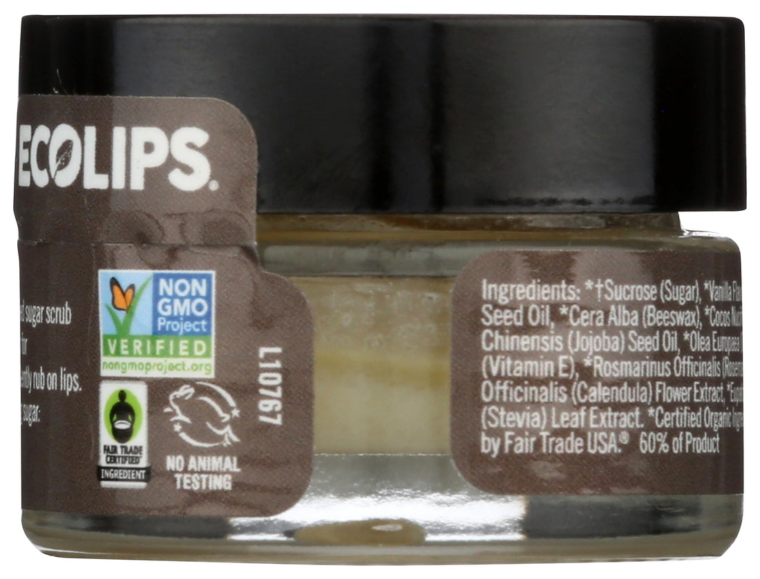 Lip Scrub Bean Vanilla ECO LIPS 0.50 oz Balm
