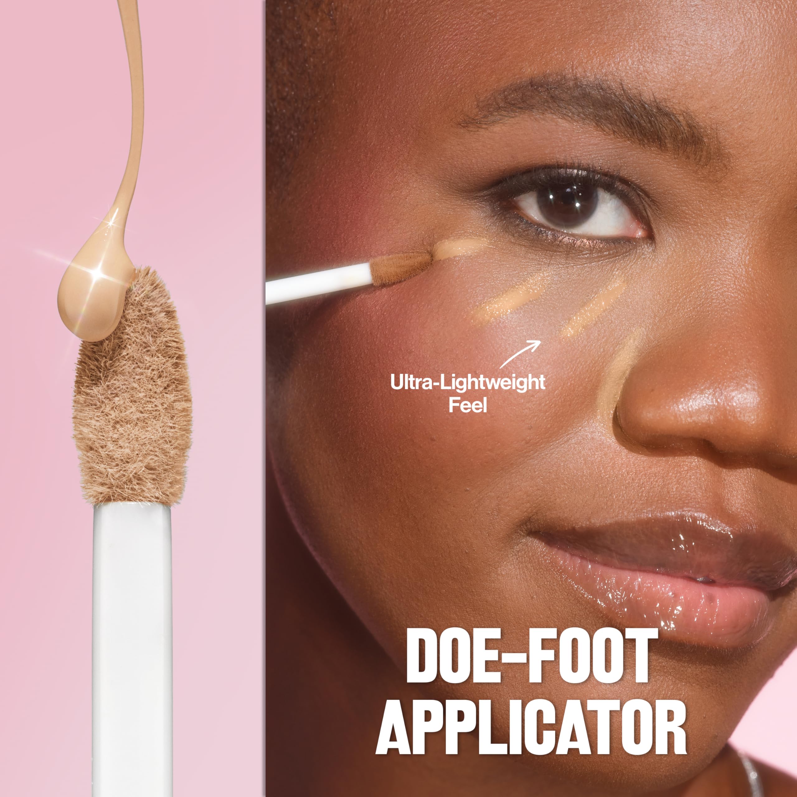 Revlon Glimmer Correcting Concealer, Liquid Under Eye Makeup, Made with Caffeine, Vitamin C, & Stevioside, 105, 0.3 fl oz