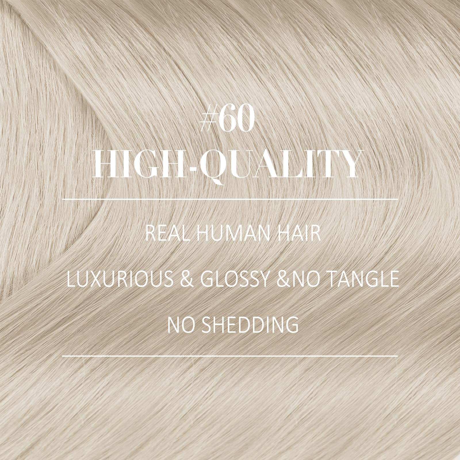 Youngsee 16 inches Clip in Hair Extensions Remy Blonde #60 7pcs Silk Straight Thick Clip in Hiar Extensions Remy Human Hair 120g Per Pack: 16, 60