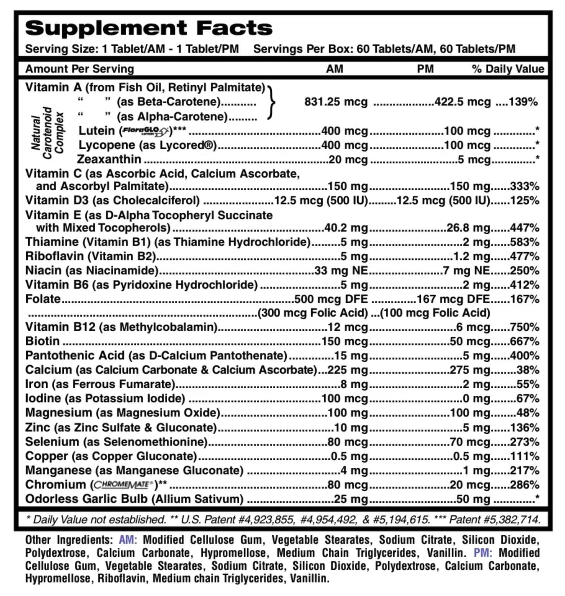 MDR Fitness Tabs Patented AM/PM Multivitamin for Men Doctor Formulated with Right Nutrients at The Right Time - Gluten Free - 2 Month Supply