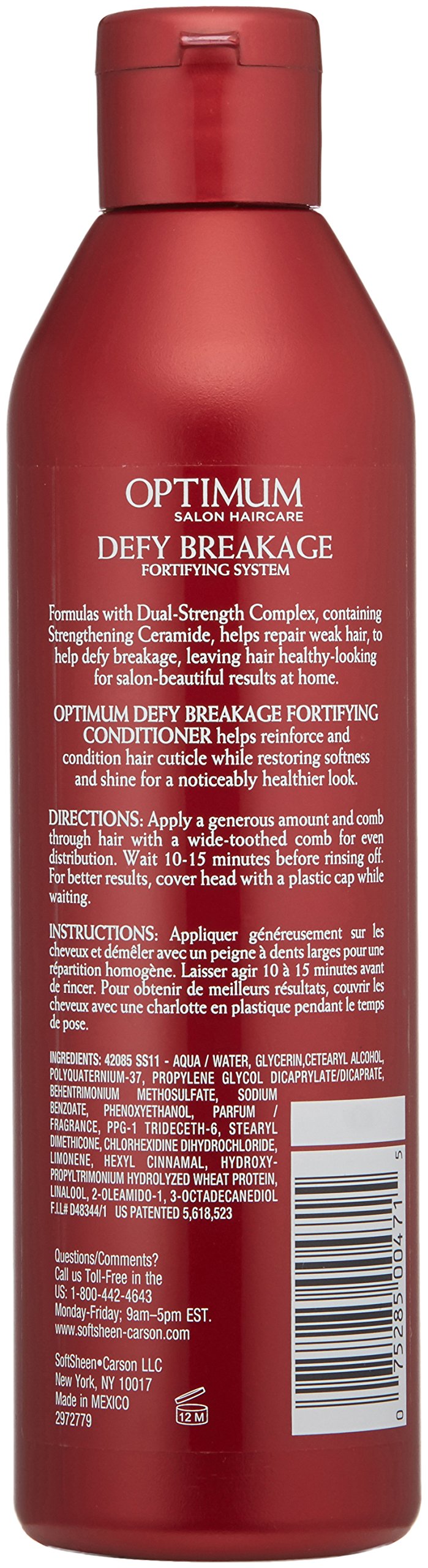 SoftSheen-Carson Optimum Salon Haircare Defy Breakage Fortifying Sys Hair Restore Conditioner, 13.5 floz