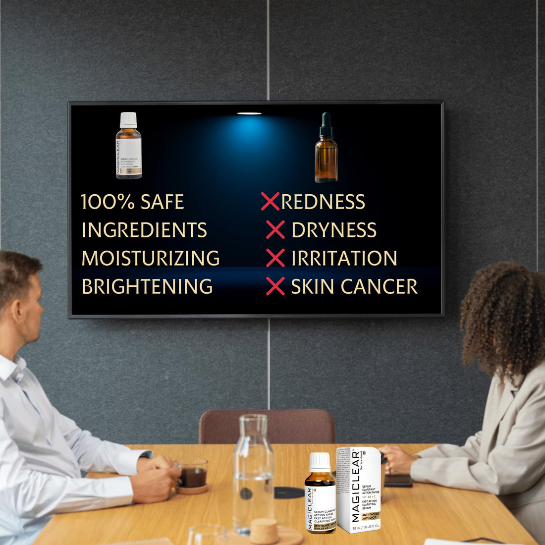 Luxury Swiss Dark Spot Remover for Face Body Serum Age Sun Brown Spot Freckles Corrector Melasma treatment Anti aging Skin Vitamin C + Niacinamide organic Magiclear