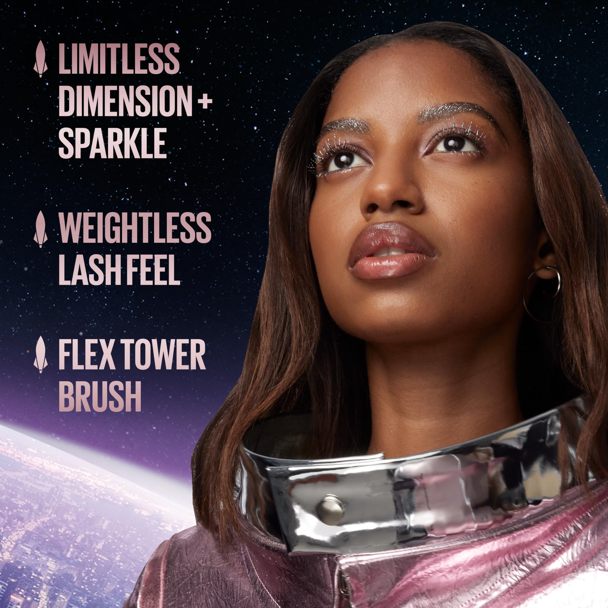 Maybelline Lash Sensational Holiday Makeup Kit, Includes Full-Size Sky High Mascara and Lash Sensational Glitter Mascara, 1 Makeup Gift Set