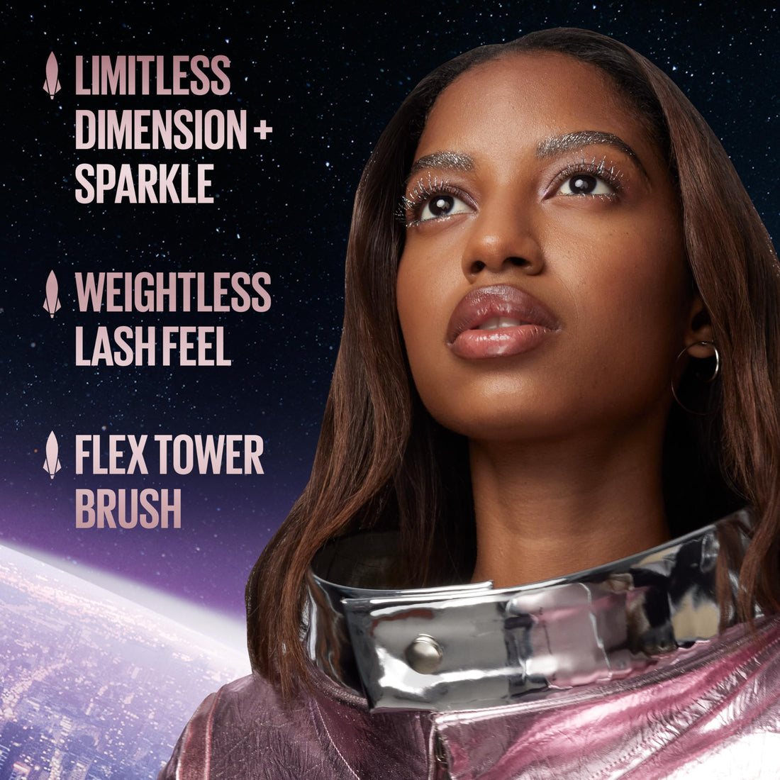 Maybelline Lash Sensational Holiday Makeup Kit, Includes Full-Size Sky High Mascara and Lash Sensational Glitter Mascara, 1 Makeup Gift Set