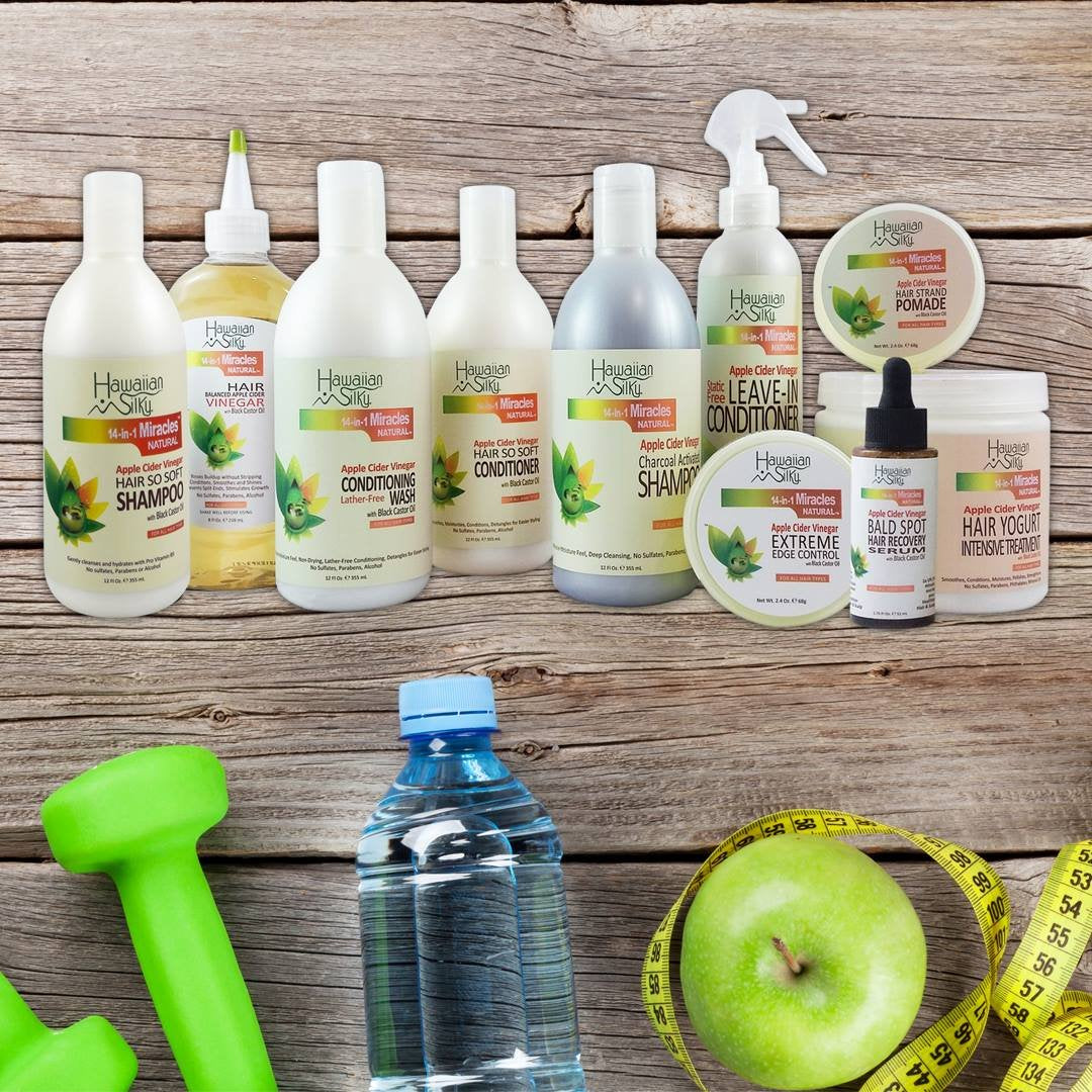 Hawaiin Silky Apple Cider Vinegar Static Free Leave-in Conditioner 8 oz by Hawaiin Silky