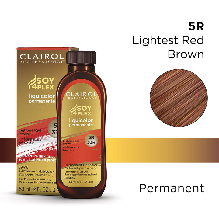 Clairol Professional Permanent Liquicolor for Hair, 5r Lightest Red Blonde, 2 oz.