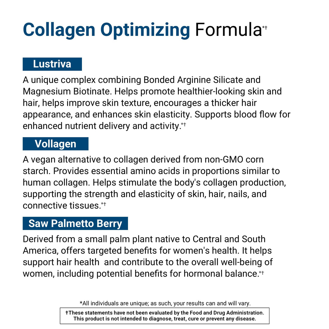 ACTIVATEDYOU Bio Collagen Complex - Plant-Based Collagen with Highly Absorbable Biotin to Support Youthful Skin, Hair Health, Muscle Strength - Vegan Formula with Lustriva & Saw Palmetto (30 servings)