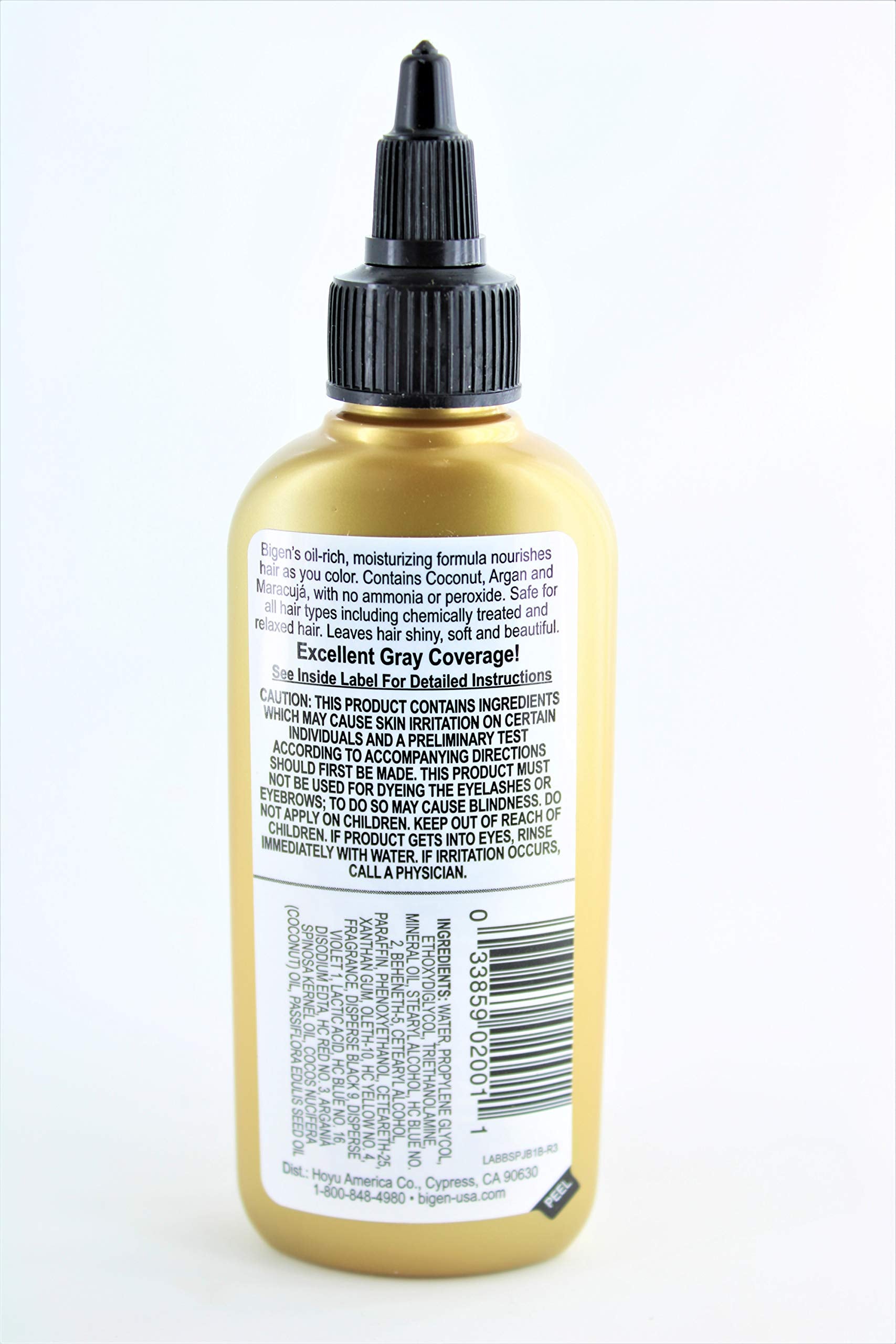 JB1 Jet Black Bigen Semi Permanent Hair Color, 3 Fl Oz (Pack of 1)