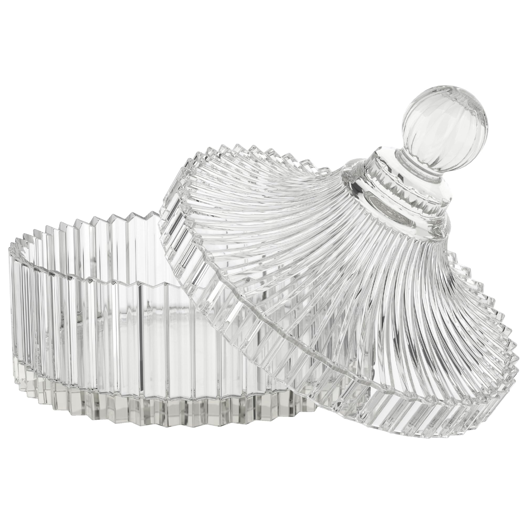 Shelley Kyle Large Crystal Puff Dish (puff not included)