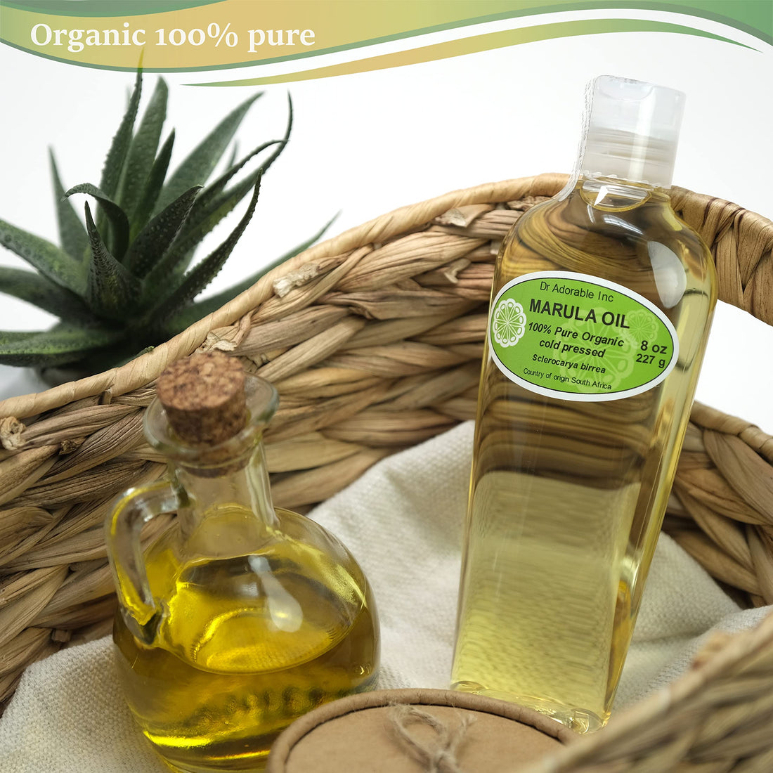 Dr Adorable - 8 oz - Marula Oil - 100% Pure Natural Organic Cold Pressed
