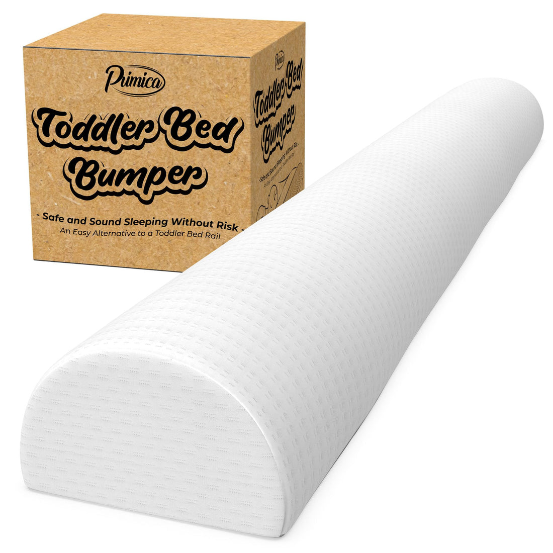 Primica Toddler Bed Bumper - Single Hypoallergenic Foam Bed Rail for Queen, King, and Twin Beds (1)