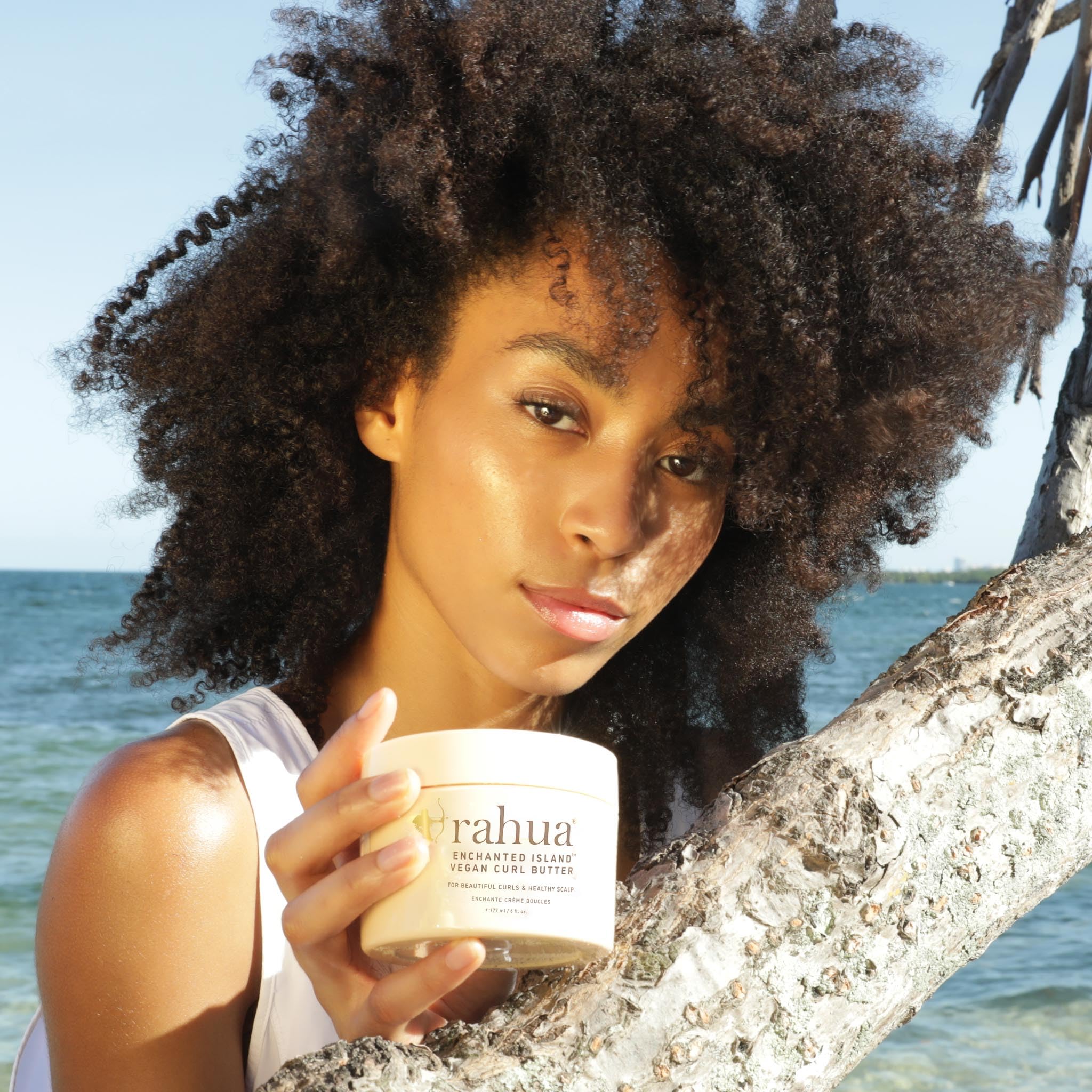 Rahua Enchanted Island Vegan Curl Cream Butter, 6 Fl Oz, Curly Hair Products for Scalp Care & Hair Care, Leave In Styling Cream for Frizz Control, Nourishing Natural, Plant-Based Derived Ingredients