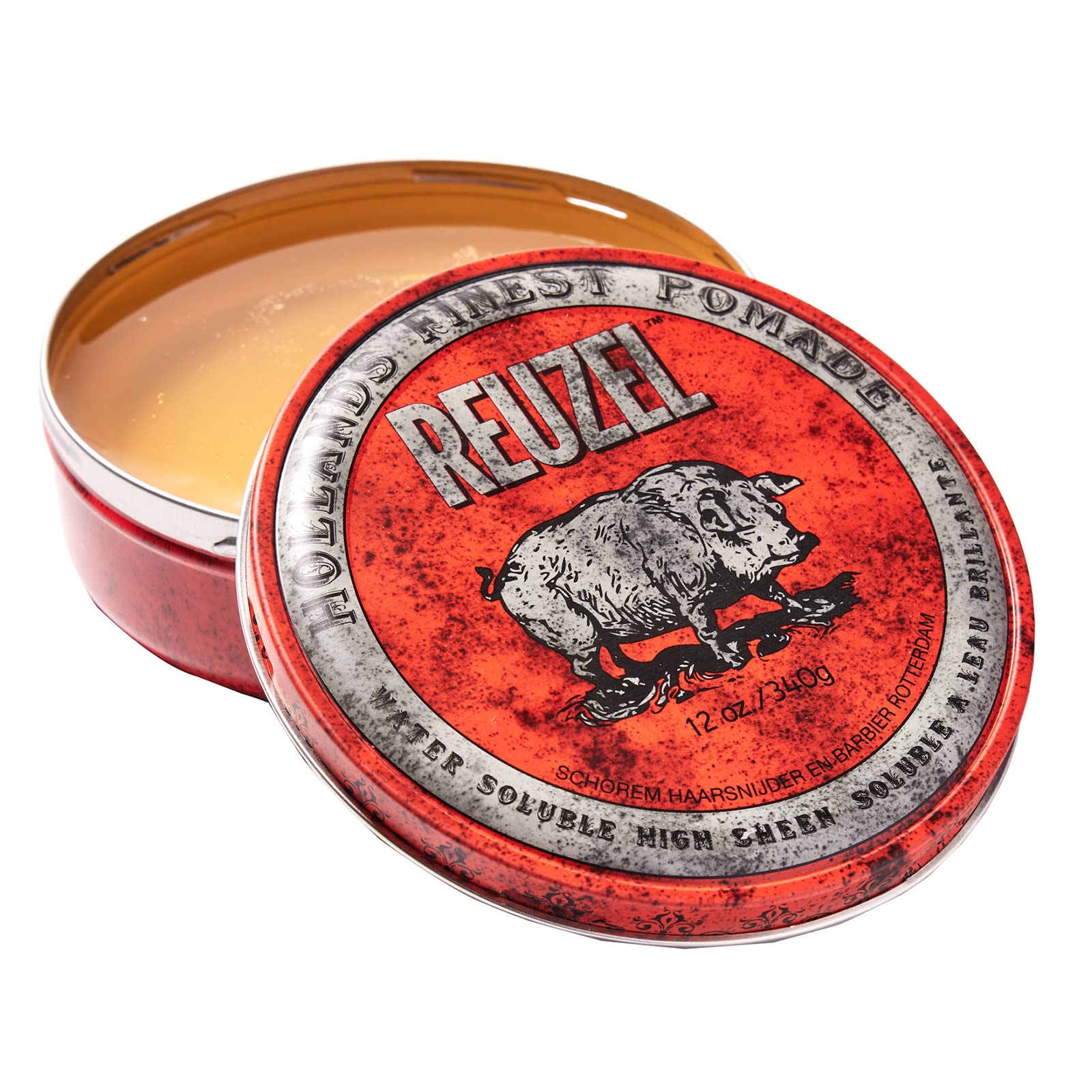 REUZEL Hair Pomade Hog, Red, 12 oz