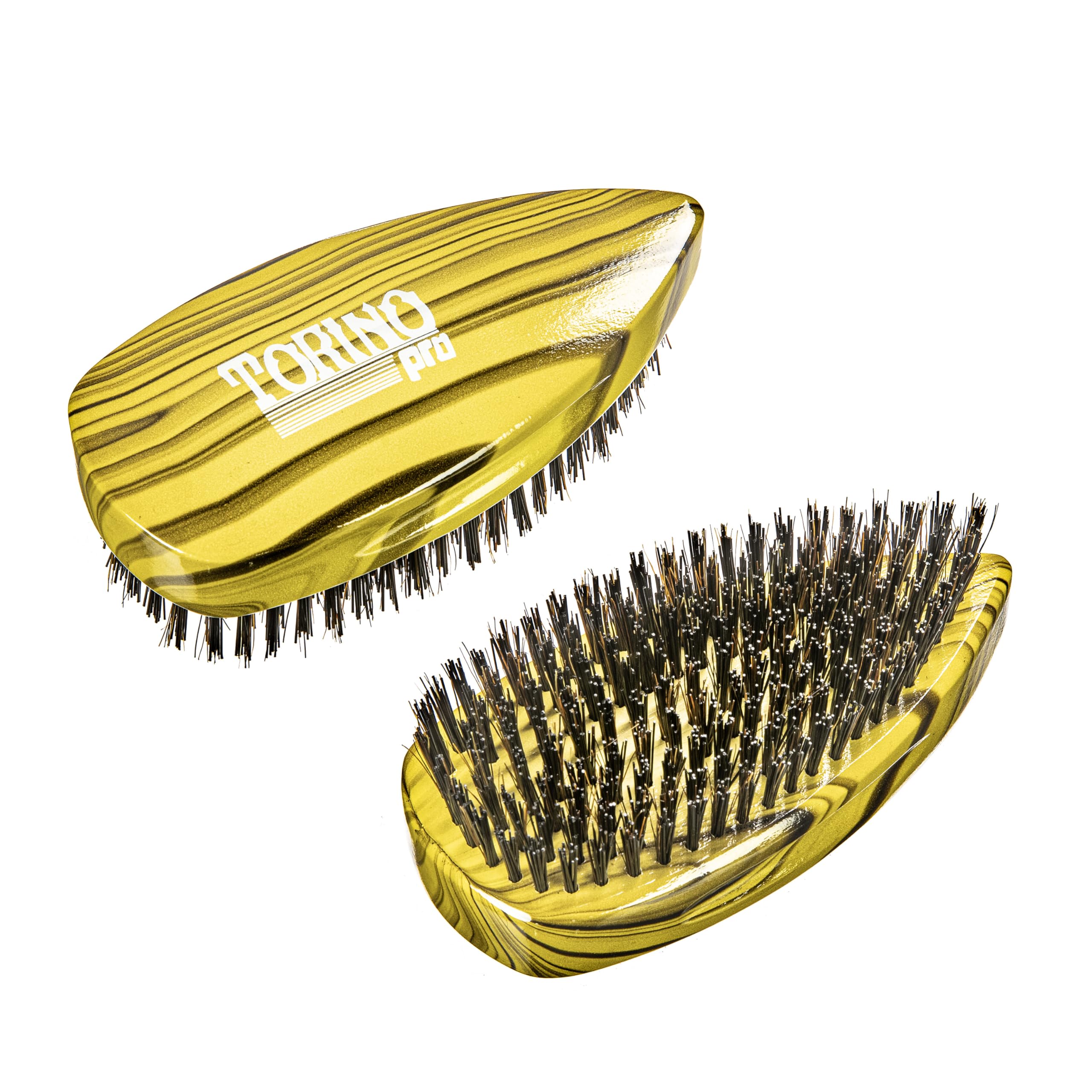 Torino Pro Wave Brush #903- Hard Pointy Palm bristles - Reinforced bristles -Patented Design- Great for wolfing to manage your 360 Waves