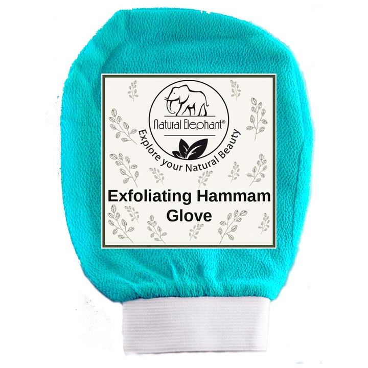 Natural Elephant Exfoliating Hammam Glove (Teal, Pink and Purple (Pack of 3))