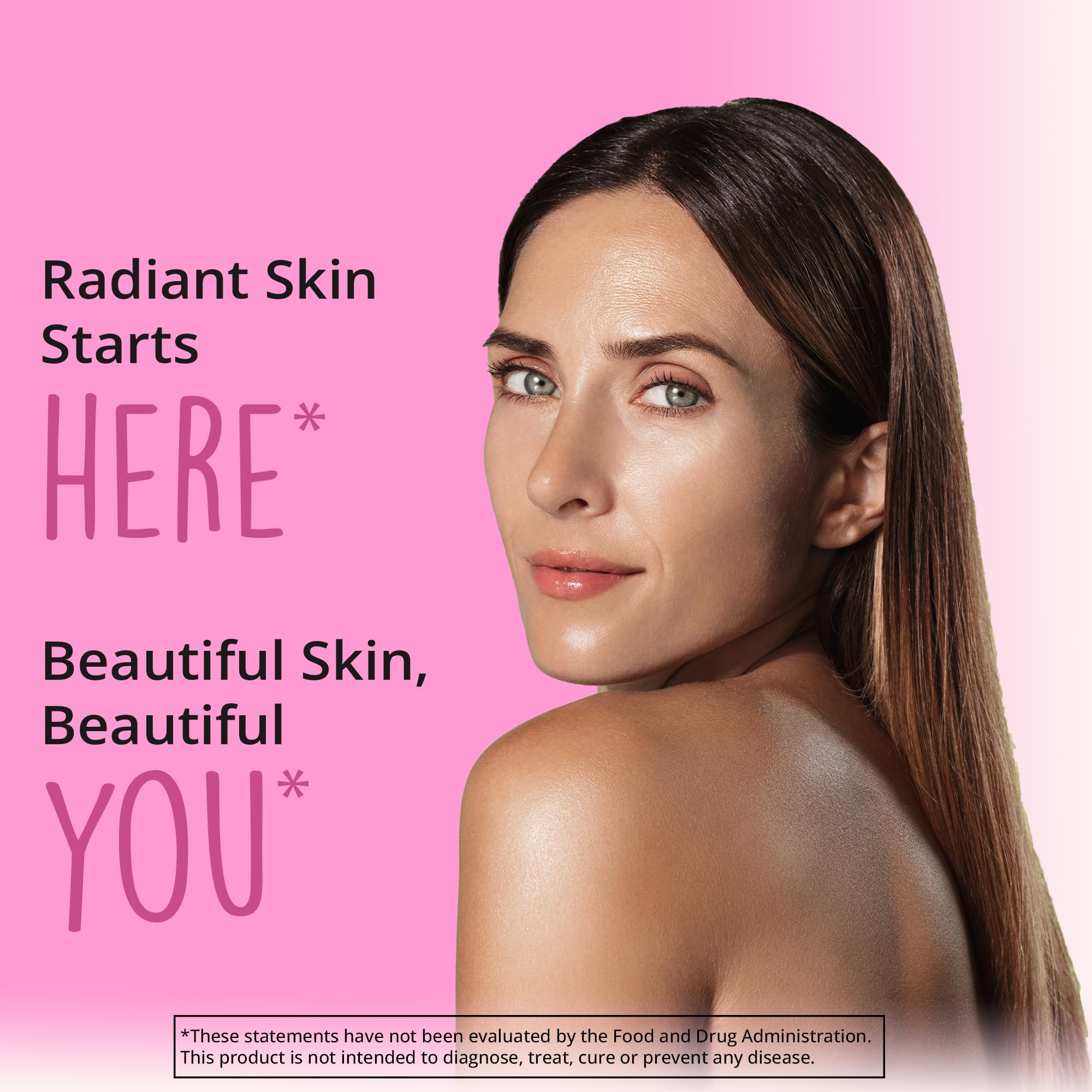 Vegan Collagen Builder w/ Hyaluronic Acid – Hair Skin and Nails Vitamins for Youthful Glow | Keratin & Elastin Booster | Bones, Cartilage, Tendons | Vitamin A, L-Lysine | Vegetarian | Non-GMO, 60 Ct