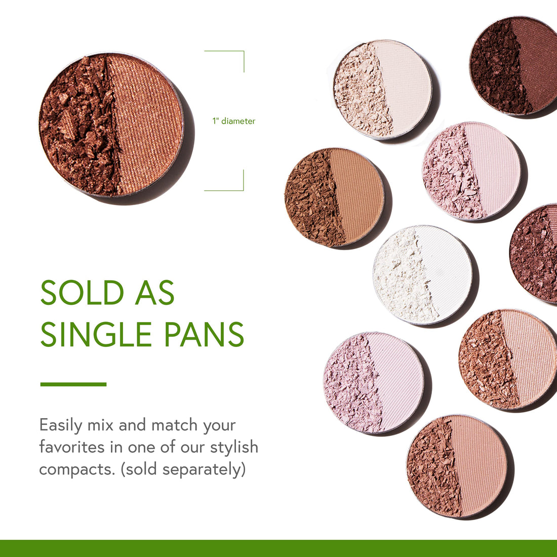 Honeybee Gardens Eye Shadow Pressed Mineral, Tippy Taupe, 1.3 Gram