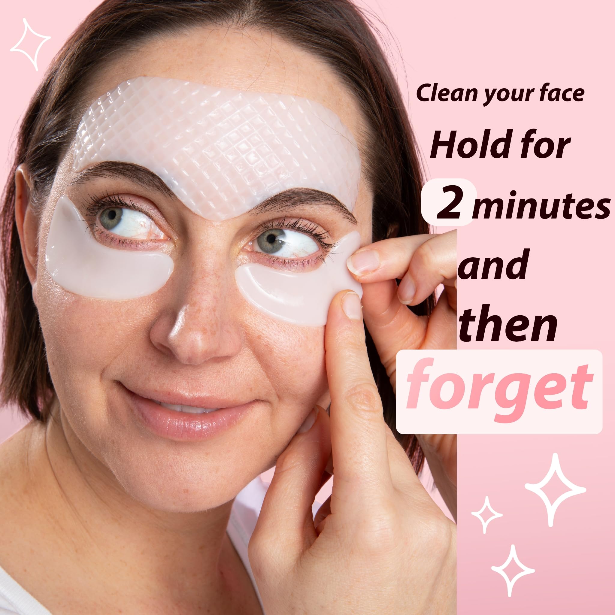 JJ&G's Forehead Wrinkle Patches & Under Eye Mask | Anti Wrinkle Patches Bundle | Collagen Eye Mask For Puffy and Dark Circles | Irish Sea Moss Collagen Glycerin | 36 Pcs (12 Pairs & 12 Pcs)