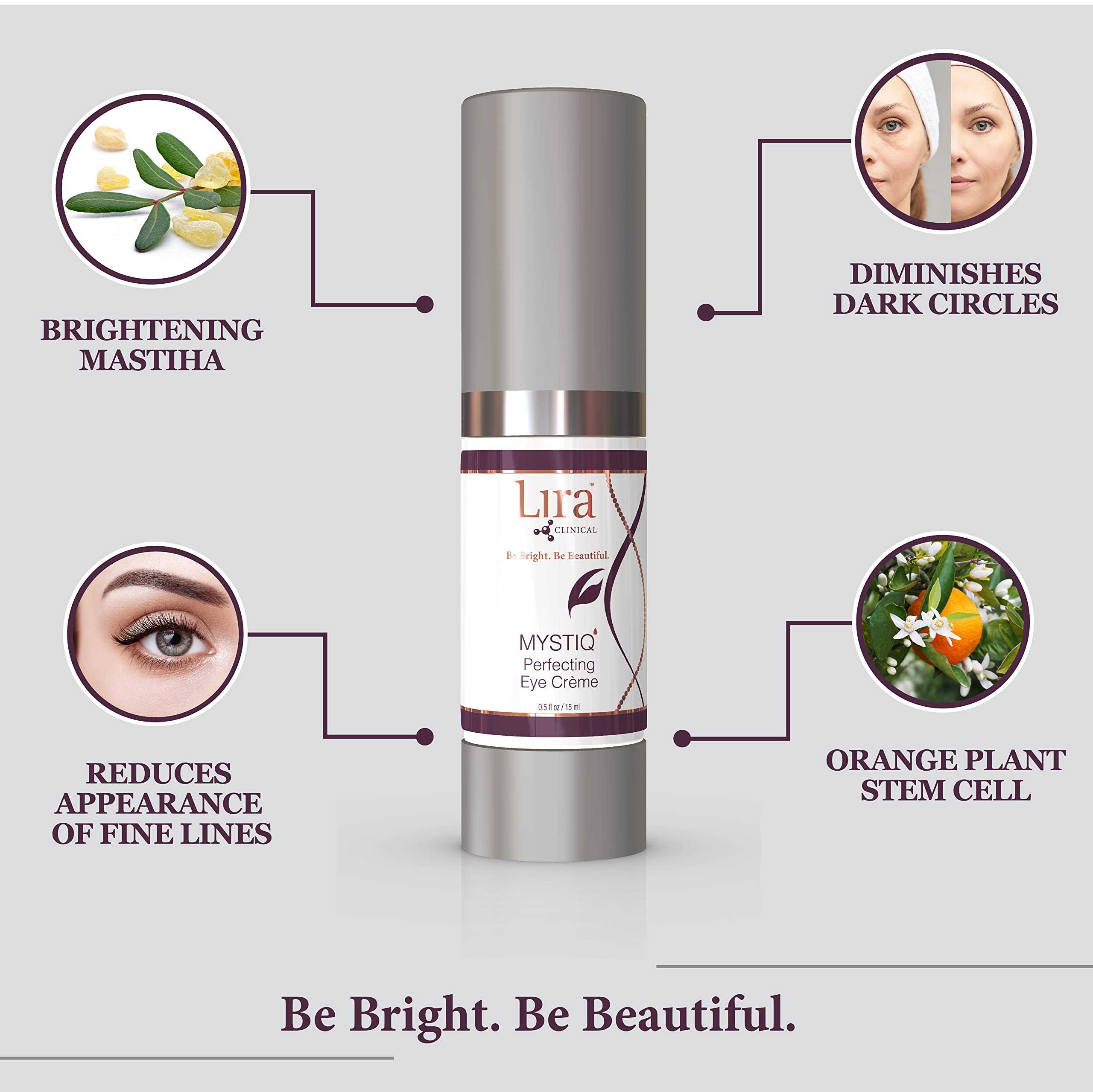 Lira MYSTIQ Perfecting Eye Creme, 0.5 Fluid Ounce