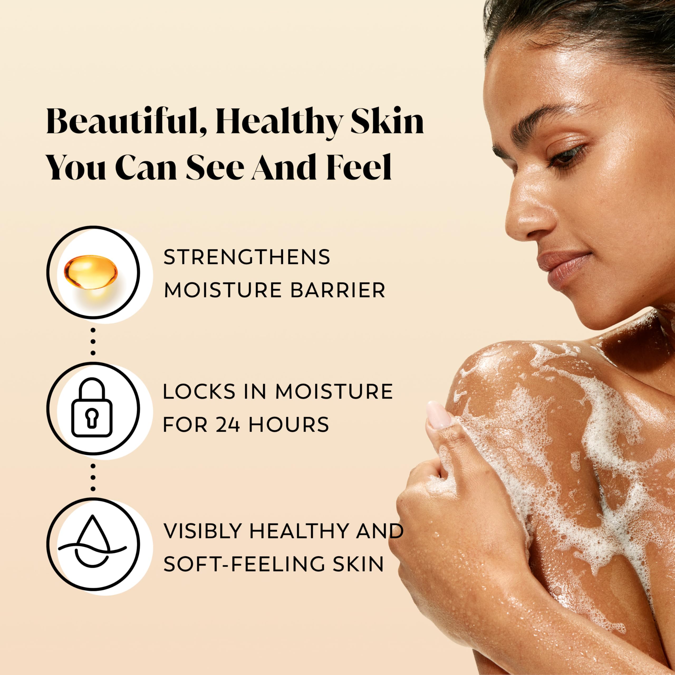 Olay Body Wash for Women, Ultra Moisture, 24hr Moisturizing, Hydrating & Refreshing, B3 Vitamin Complex, Free of Parabens & Phthalates, For All Skin Types, Cocoa Butter Scent, 33 fl oz