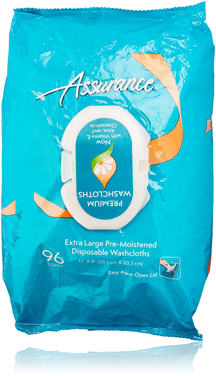 Assurance Extra-Large Disposable Washcloths, 96 Ct