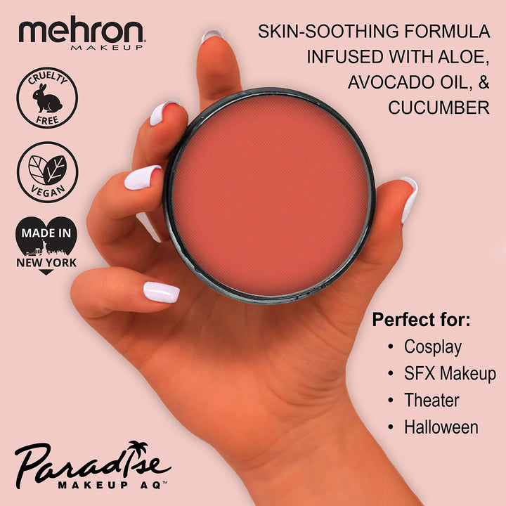 Mehron Makeup Paradise Makeup AQ Face & Body Paint (1.4 oz) (Coral)