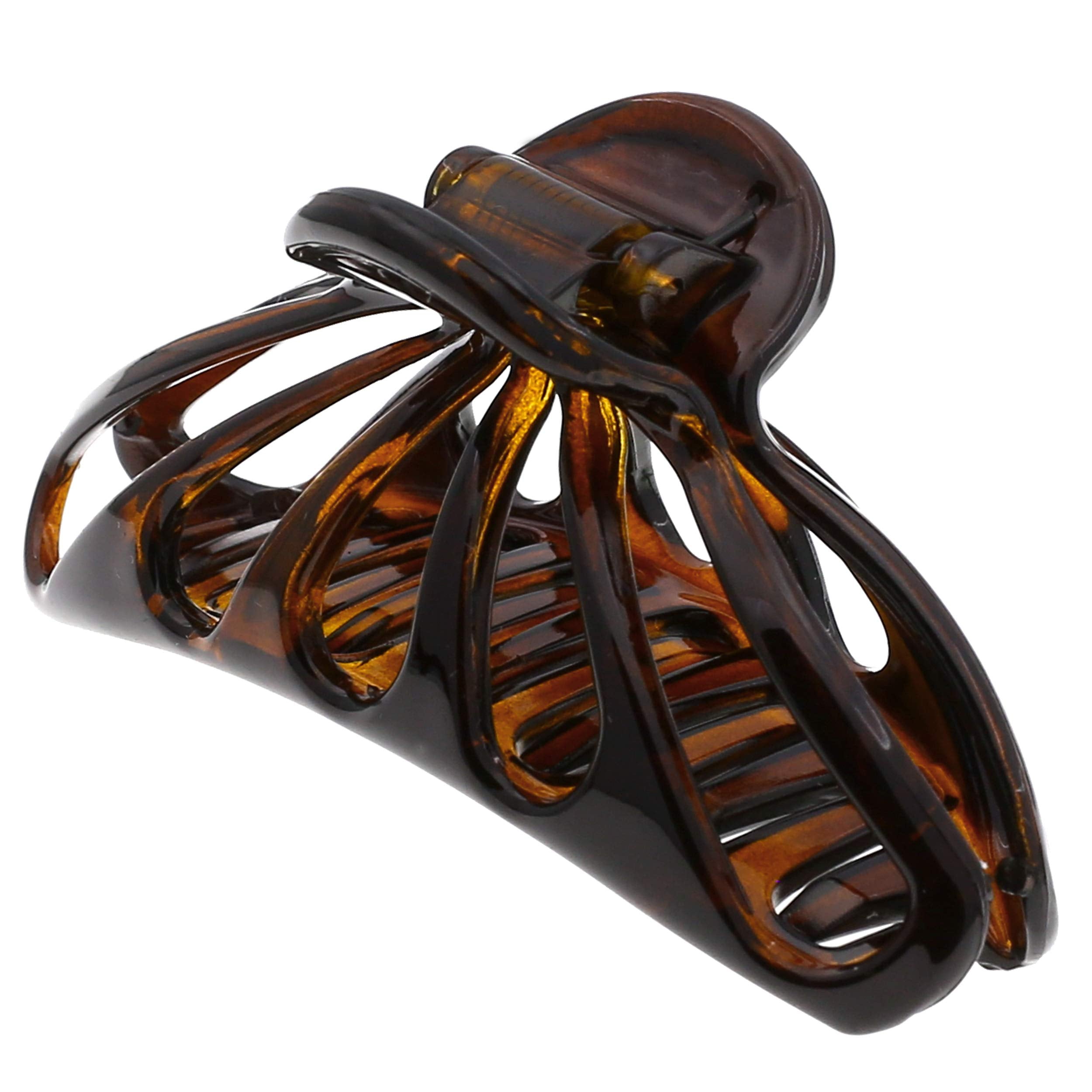 Camila Paris NV110 3 In. Spring Cover Hair Clips Tortoise Shell - Pack of 4