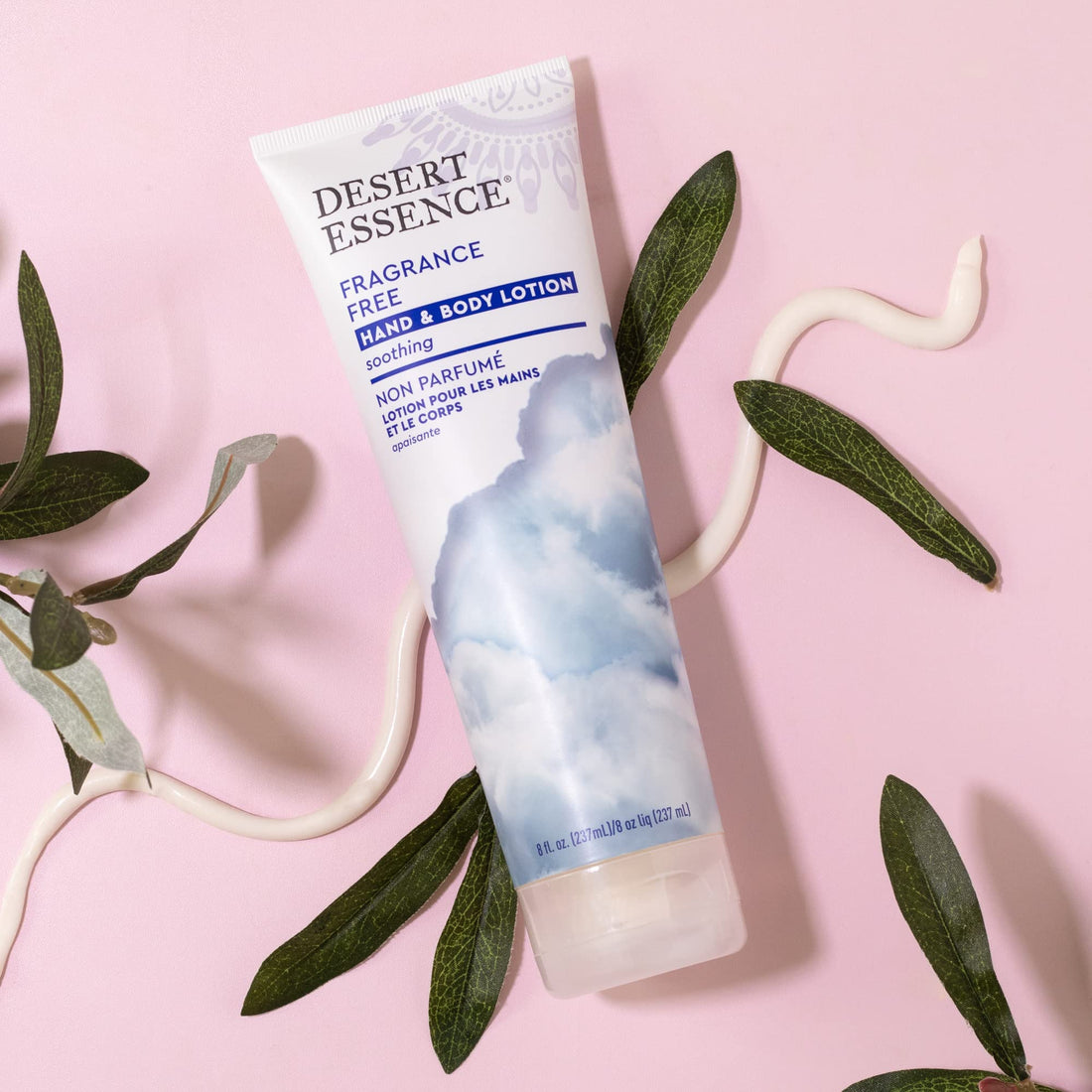 Desert Essence Hand And Body Lotion Fragrance Free 8 Ounces