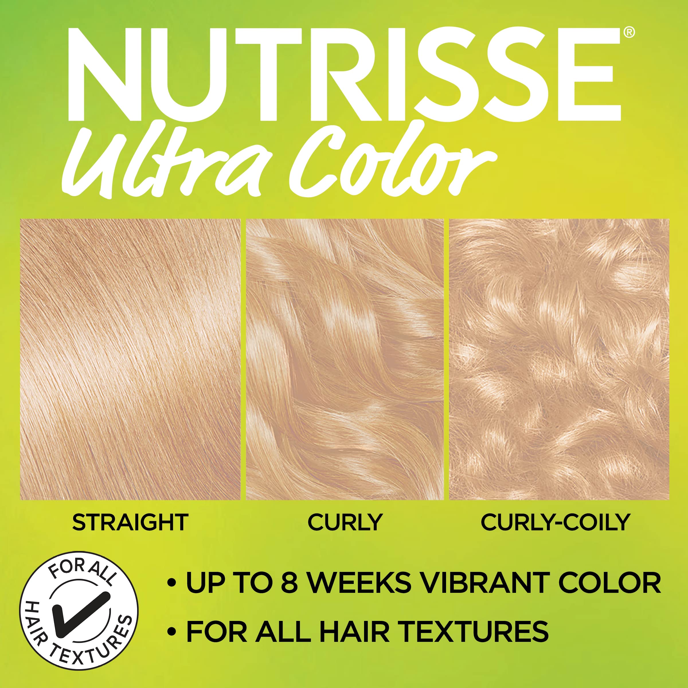 Garnier Hair Color Nutrisse Ultra Color Nourishing Creme, LB2 Ultra Light Natural Blonde (Pina Colada) Permanent Hair Dye, 1 Count (Packaging May Vary)