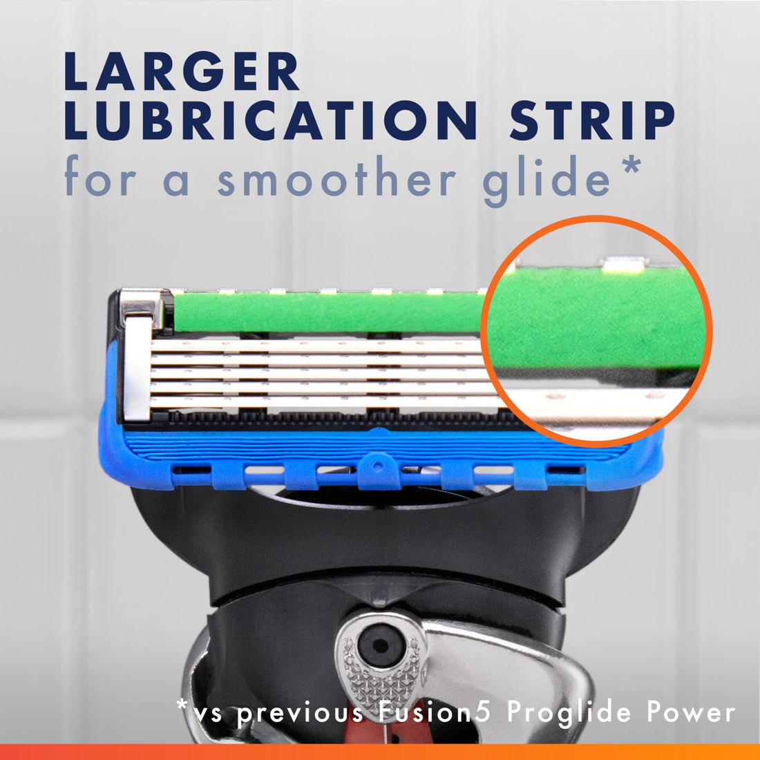 Gillette ProGlide Power Razor for Men, 1 Gillette Power Razor Handle + 1 Blade Refill