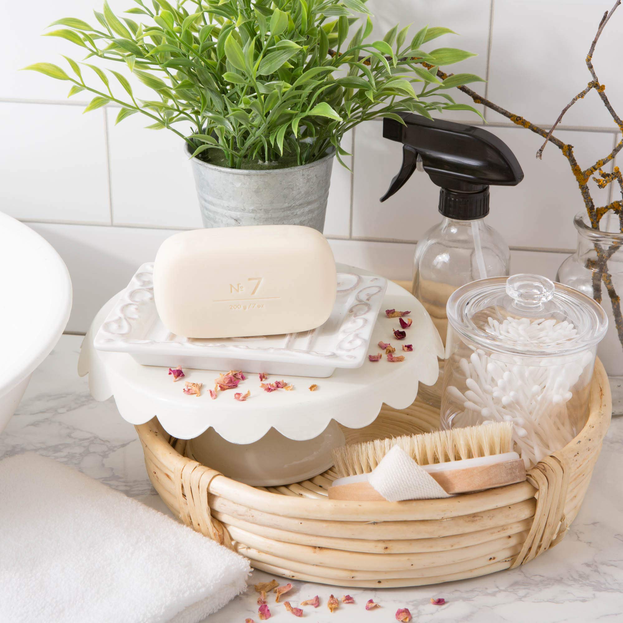 Via Mercato Italian Soap Bar (200g), No. 7 - Peach, Fig Blossom and Rose