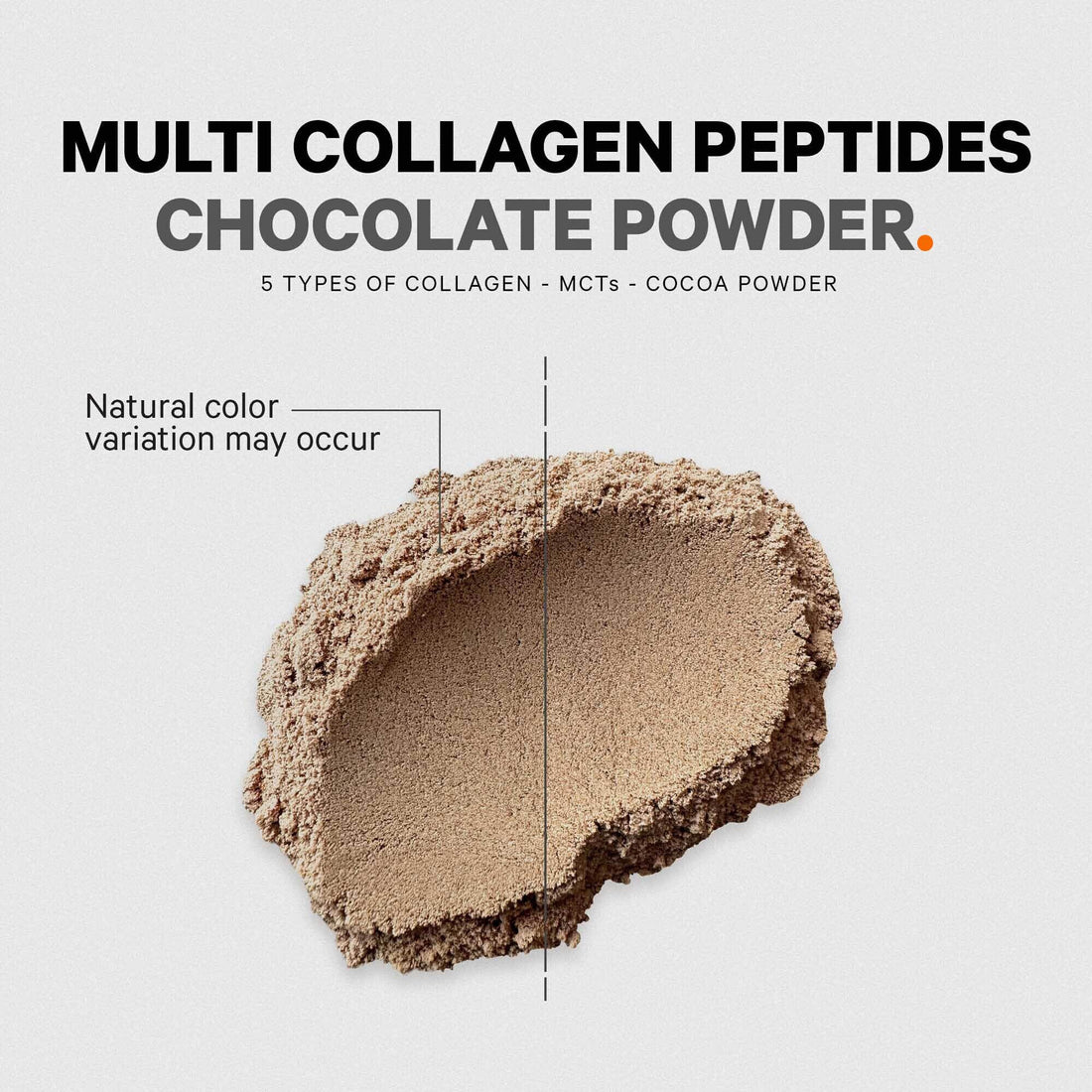 Codeage Multi Collagen Chocolate Protein Powder - Hydrolyzed Bovine Collagen Peptides, 5 Collagen Types & MCT Oil - Collagen Creamer, Chocolate Collagen Peptides - Protein Shakes - Non-GMO - 18.17 oz