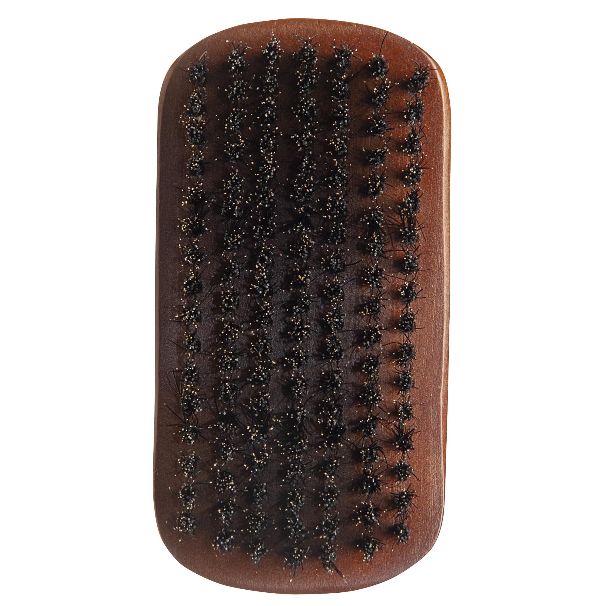Diane Diane medium firmness reinforced boar bristle, curved military style wave mens hair brush, d8175