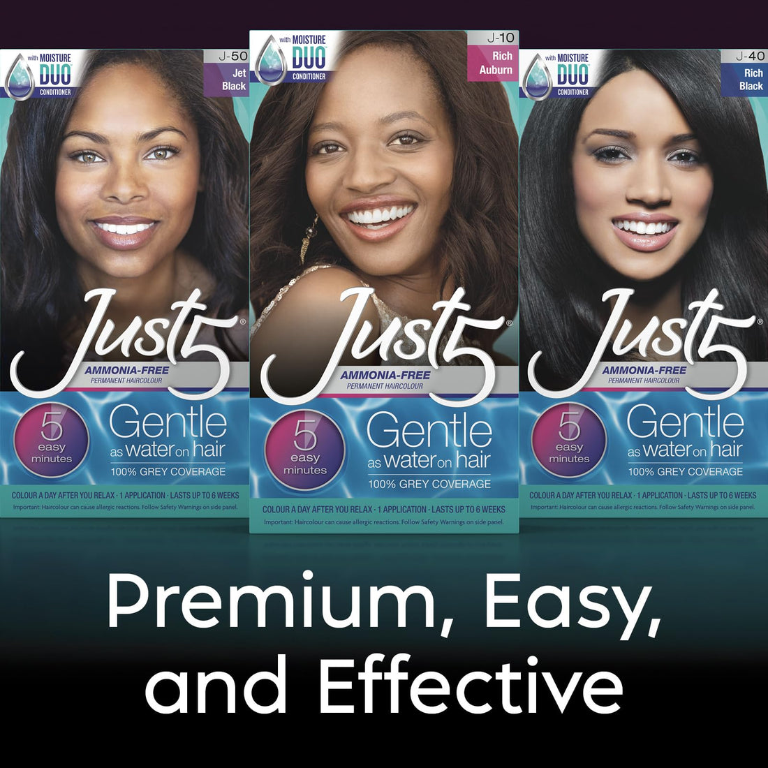 Just 5 5 Minute Colorant 1 application Natural Jet Black AD