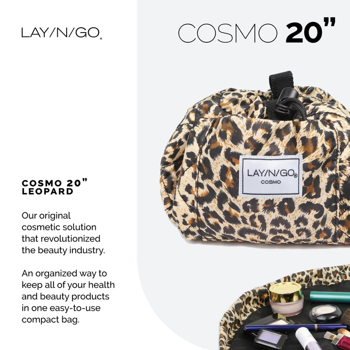 Lay-N-Go COSMO Cosmetic Bag, Leopard