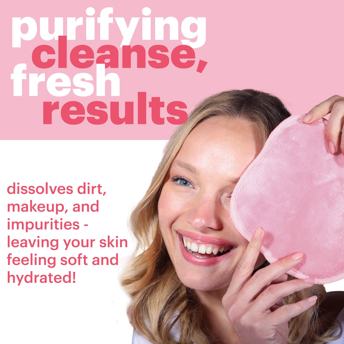 AfterSpa, Magic Make Up Remover Reusable Cloth - Mini, Pink, 1 Cloth