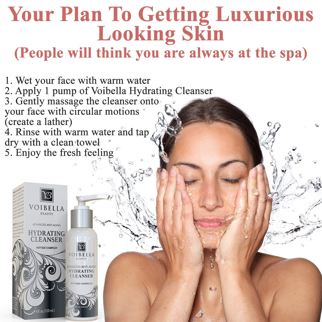 Anti-Aging Organic Face Wash For Women & Men - Our Hydrating Facial Foam Cleanser Is The Best Natural Cleansing Gel For A Gentle, Healing & Moisturizing Way To Clean, Repair & Soothe Dry Skin Daily